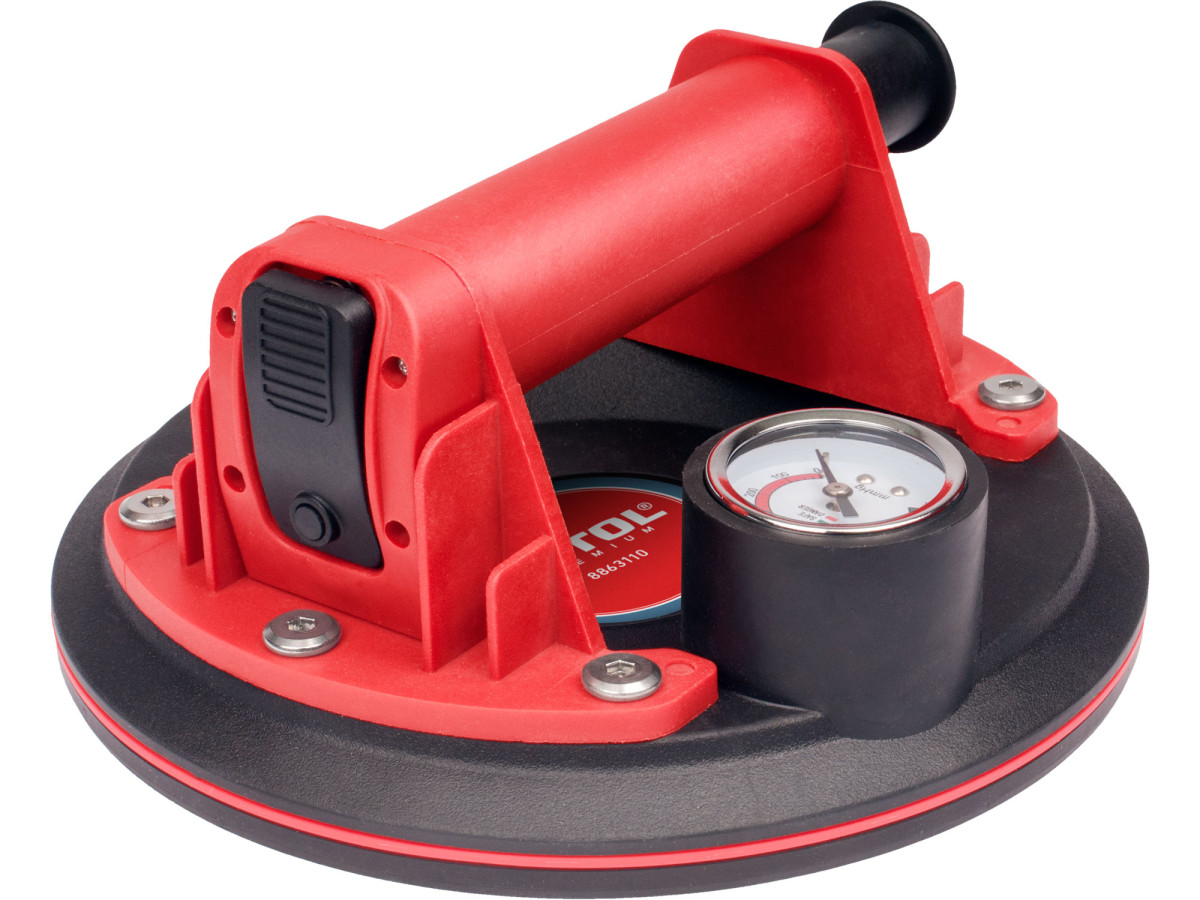 Extol Premium 8863110 přísavka s manuální pumpou a manometrem, O 200mm/130kg