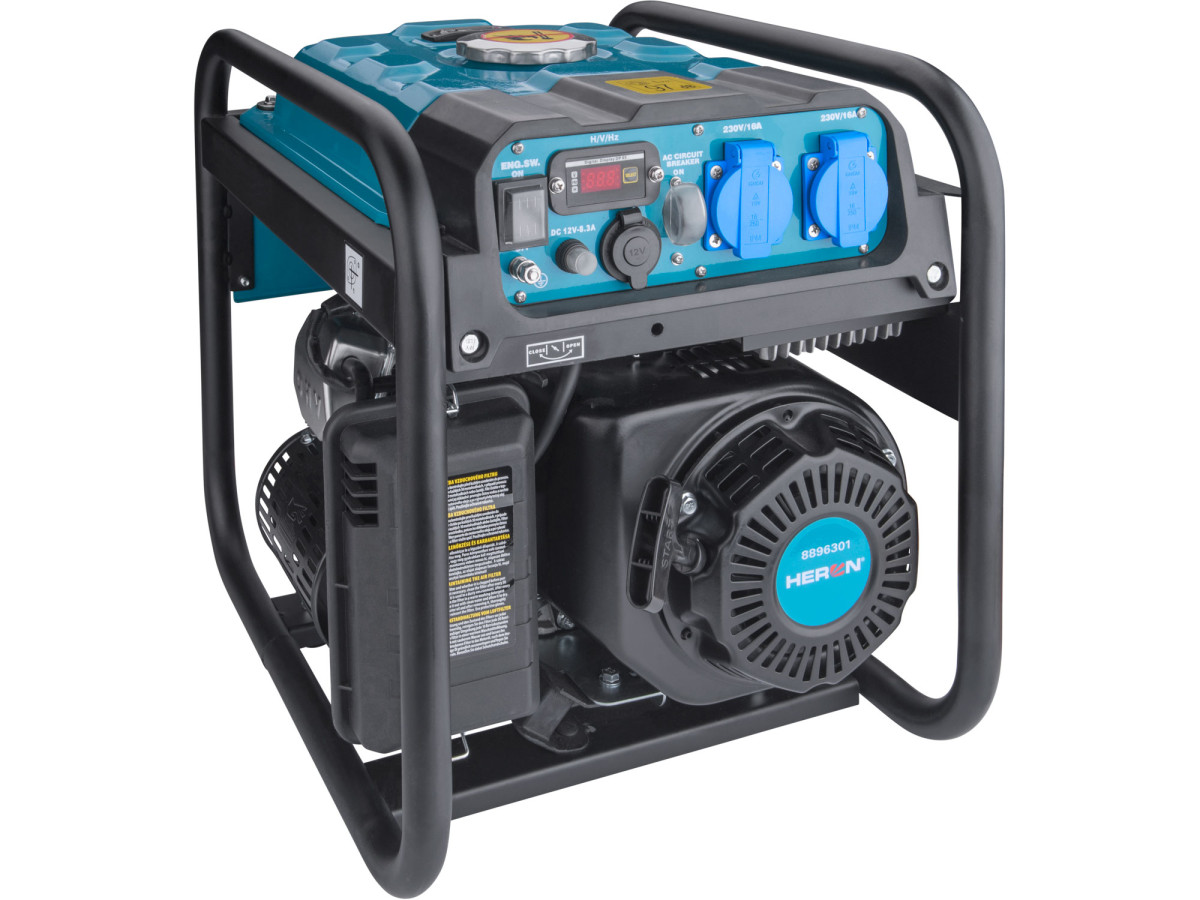 Heron 8896301 invertorová elektrocentrála se svářečkou 160A, benzínová 14HP/5,5kW