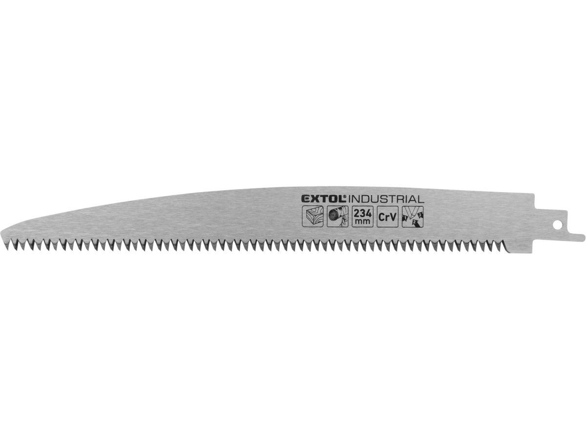Extol Industrial 8706104 plátek na dřevo rovný do pily ocasky, 234x26x1,2mm (d/š/tl), CrV