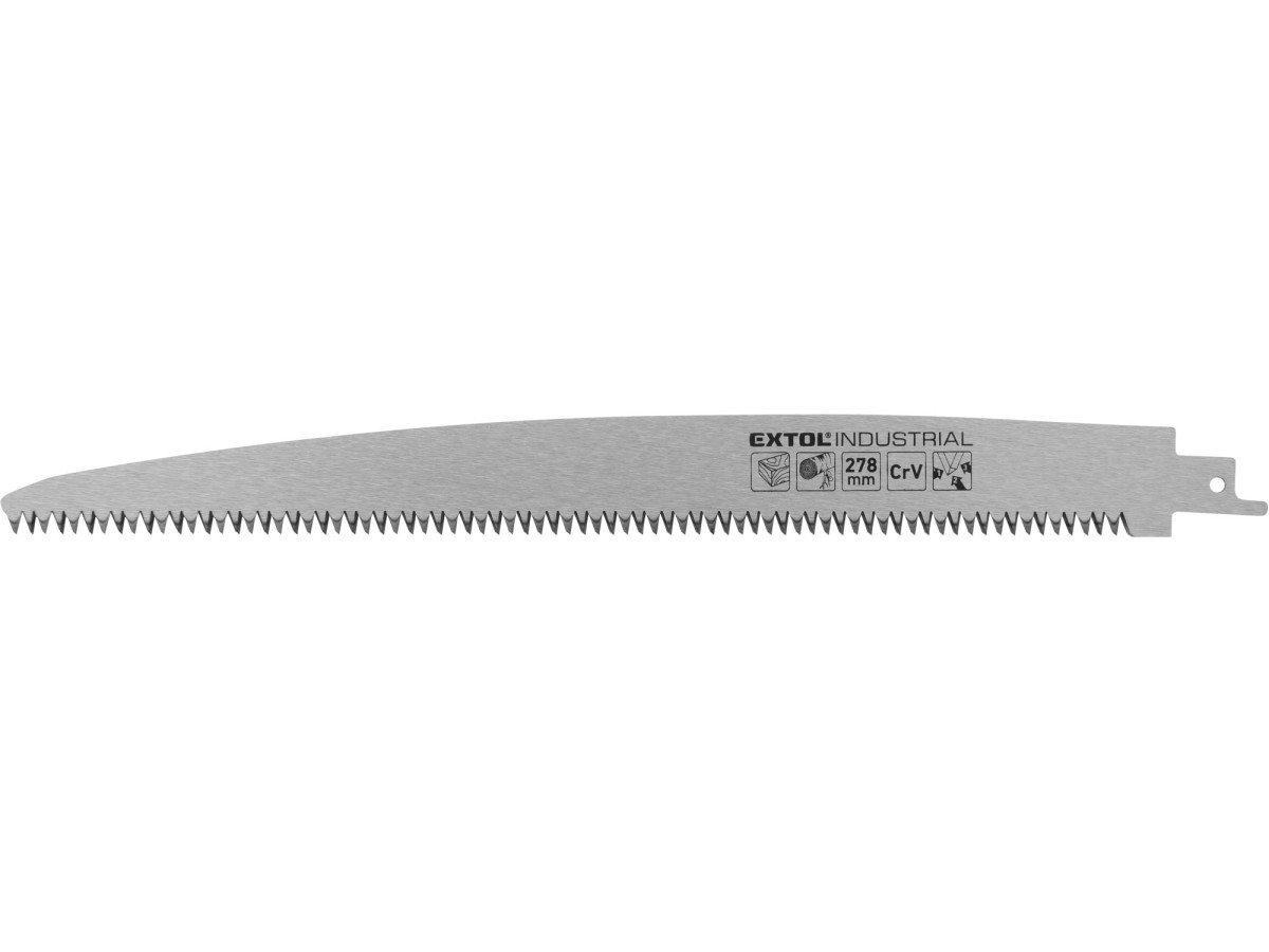 Extol Industrial 8706105 plátek na dřevo rovný do pily ocasky, 278x27x1,2mm (d/š/tl), CrV