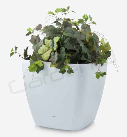 Samozavlažovací květináč G21 Cube maxi bílý 45cm