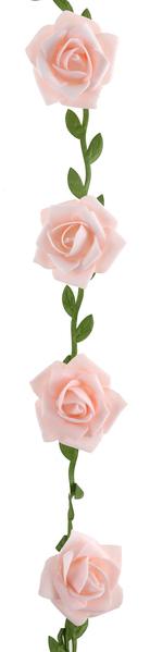 Girlanda s růžemi růžové 120 cm