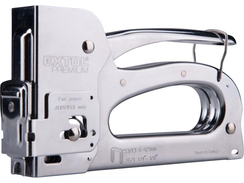Extol Premium 8851105 pistole sponkovací 3funkční, 6-12mm, včetně 100ks spon