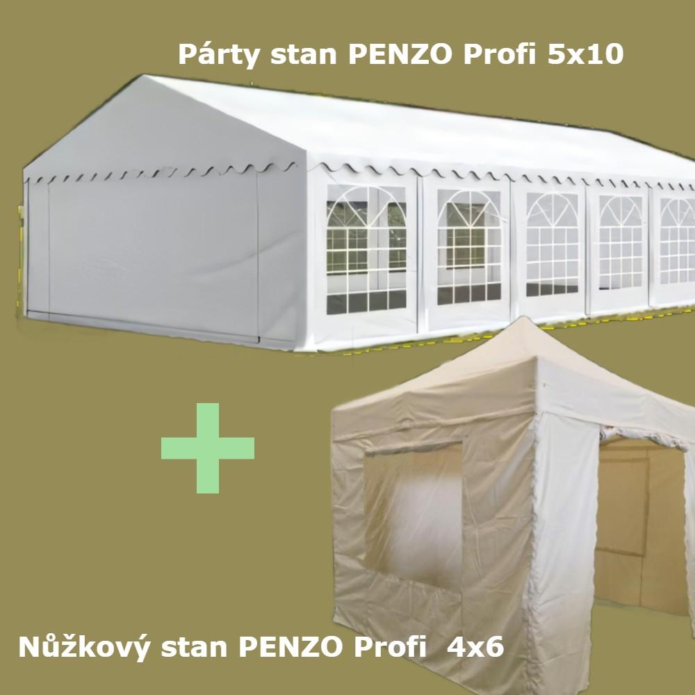 Akční párty stanový set Profi 5x10 + 4x6
