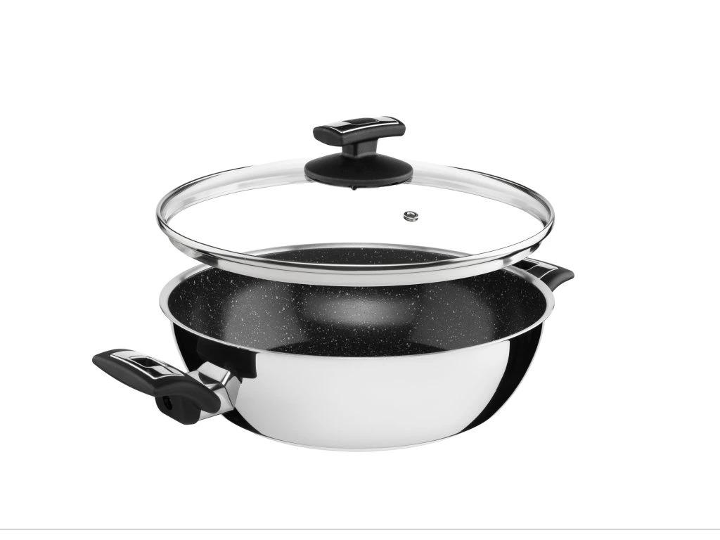 Kolimax Pánev CERAMMAX PRO COMFORT, s poklicí, průměr 26 cm, objem 3.4 l, černý GRANIT
