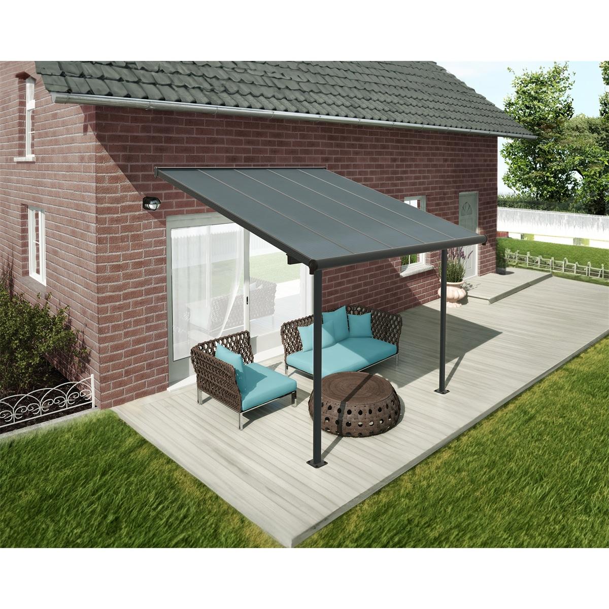 Palram Capri 3000 antracit 3 x 3 hliníková (montovaná) pergola