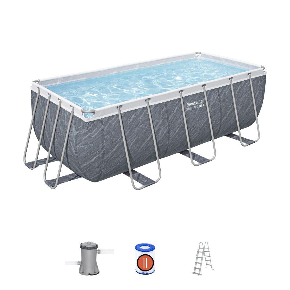 Bestway Bazén Steel Pro Max Marble 4,12 x 2,01 x 1,22 m - 56722