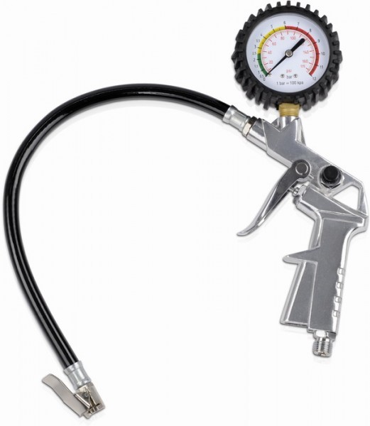 PowerPlus POWAIR0100 - Hustící pistole + Manometr